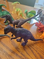 Lot of 17 Dinosaur Toys Assorted Types Sizes And Years Trex, Stego, More