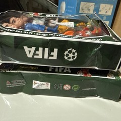 FIFA Soccer Football Stars & Mascots 6‑Pack – Messi Ronaldo – New – Damaged Box