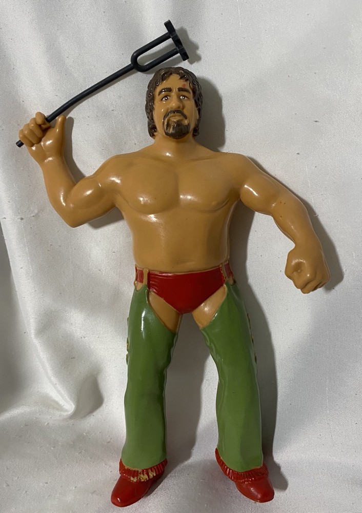 Vintage Terry Funk LJN Wrestler Wrestling Figure 8 inch with Branding Iron