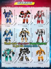 MINIFORCE Super Cops Power Police Ranger TRANS HEAD Transformer Robot Figure Toy