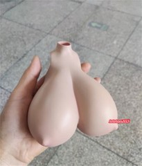 1:6 Suntan Super Large Breast Bust Kits Cover Fit 12” Female PH Action Figure