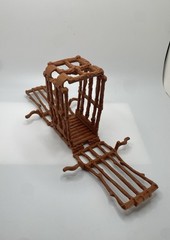 Vintage Kenner Star Wars POTF Ewok Battle Wagon Cage Repro Replacement part 1985