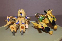 USED / LOOSE / Lot of 2 CHEETOR Transformer Beast Wars BEAST MACHINE and Deluxe