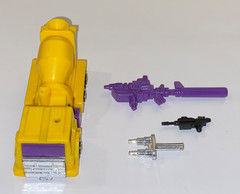 original G2 Transformers YELLOW constructicon MIXMASTER 100% COMPLETE Devastator
