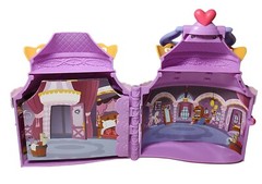 Hasbro My Little Pony Portable Castle Playset House Pink Purple Retro 2014 9.5in