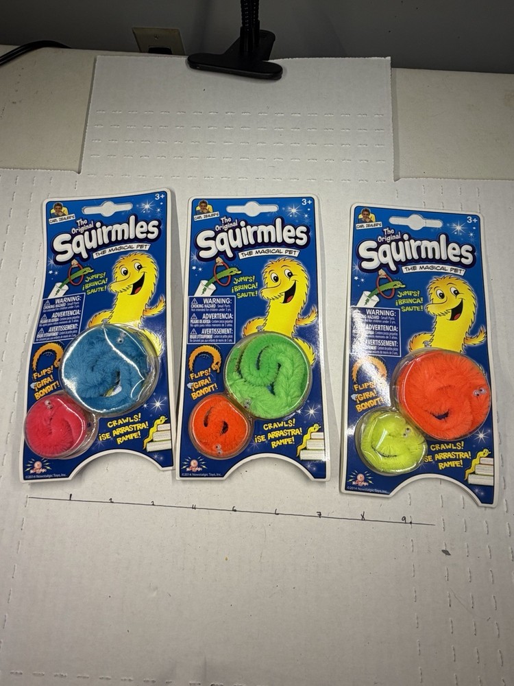 The Original Squirmles The Magical Pet Lot of 3 New Sealed Fidget Sensory Toy