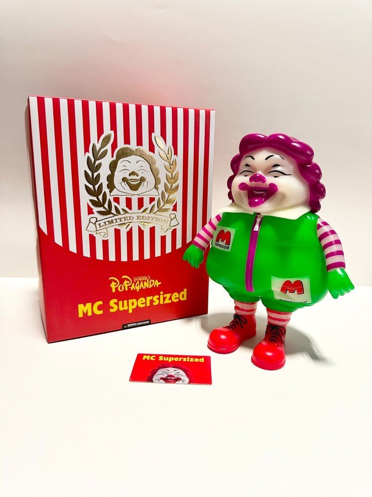 MC Supersized Green Black Light Magic by Ron English Popaganda *READ DESC*