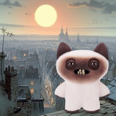 Fuggler 🐱 Alley Cats YAWPER 🐱 NEW 9″ Fast Free Ship! Funny! Ugly! Cute