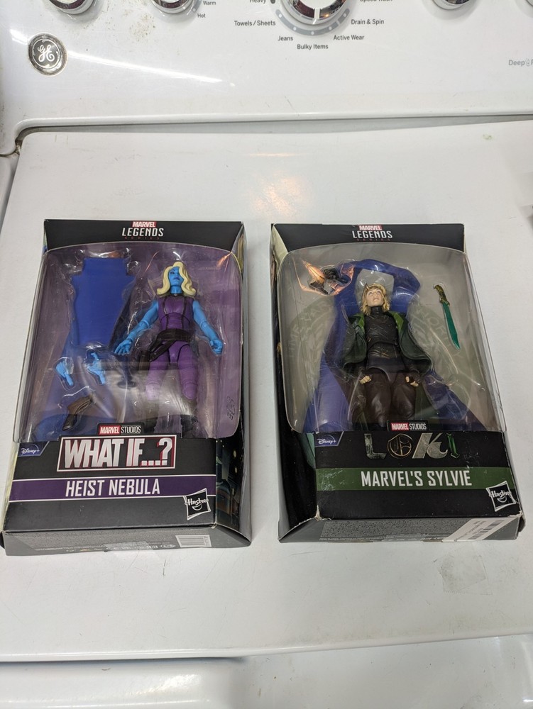 2x New and Sealed Marvel Legends Figures What If Heist Nebula and Sylvie