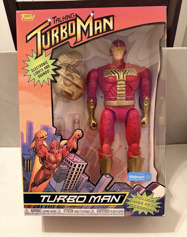 Funko Talking TURBO MAN 13.5″ Action Figure 2021 Exclusive NEW in BOX! SEALED!