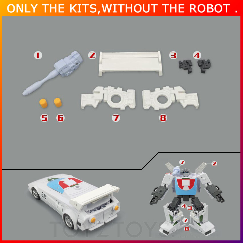DIY Weapon Filler Upgrade kit For Legacy United Generations Selects Wheeljack