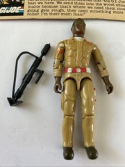 G.I. Joe Doc (Medic) V1 Vintage 1983 Hasbro Action Figure W/ weapon File Card DA