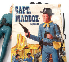 Marx Captain Maddox Fort Apache Fighters FAF Action Figure in Box 1960’s Toy