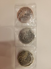 Savage Crucible “Swords” Coin Set (Bronze, Silver And Gold?). Set Of 3 Coins