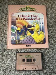 RARE Big Bird TYCO Story Magic Talking Plush 20″ Sesame Street + Tapes & Books