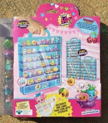 Shopkins Season 4 Glitzi Collectors Case 8 Exclusive Glitz Shopkins & Stickers