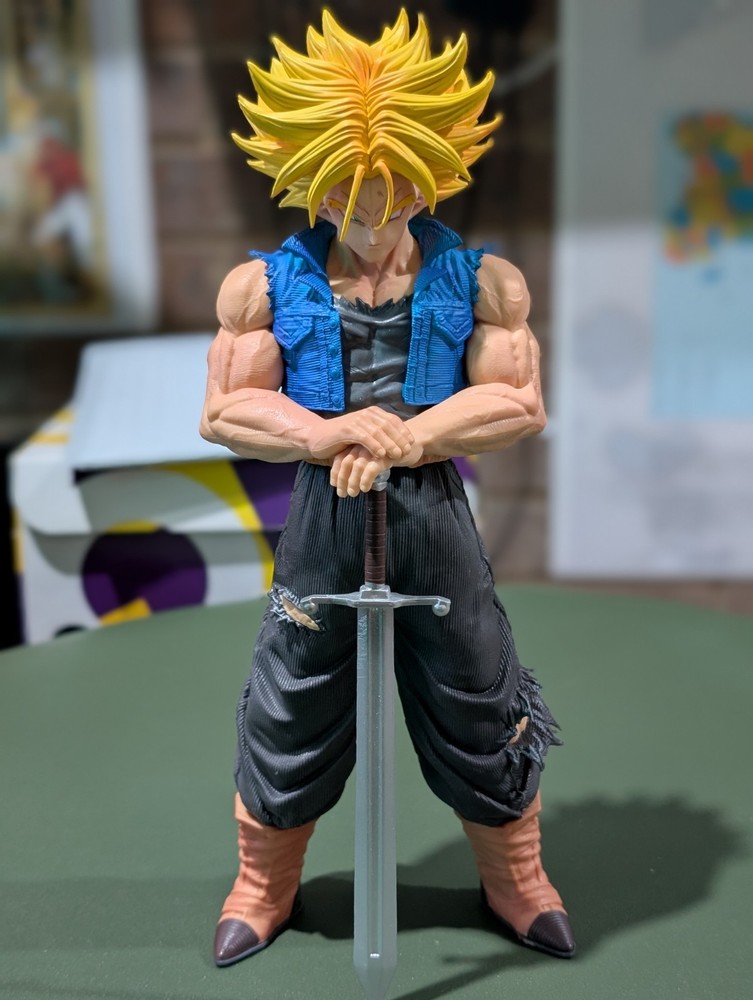 Dragon Ball Z Future Trunks SSJ Figure Model 25cm PVC Anime Statue Collect Toy