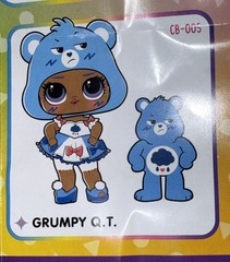 LOL Surprise Loves Care Bears Blue GRUMPY Q.T. Doll LIMITED EDITION Sealed