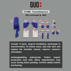 IN STOCK GO Better Filler Shoulder Cannon Upgrade Kit For SS86 Soundwave