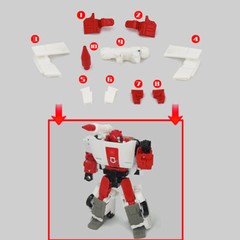 Upgrade Kit Shoulder Gun Filler Tail Spoiler For Kingdom Red Alert Accessories