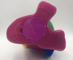 1992 Barney Purple Dinosaur Coin Piggy Bank With Plug Back to School