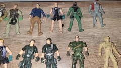 Lot Of 33 Figures Mini 4″ Soilders Different Years & Make Chap Mei Like Gi Joe