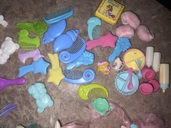 Vintage Lot of 80s Hasbro My Little Pony Dolls W/ Accessories