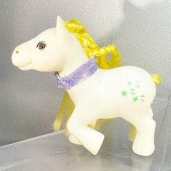 My Little Pony Cream Body Yellow Hair Green Stars Brown Eyes Purple Neck Decor