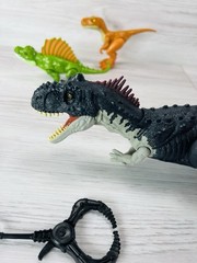 Jurassic World Dominion Figure Roar Atrociraptor Raptor Dinosaur Green Park Lot