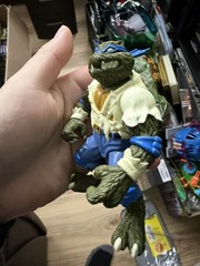 1993 Playmates TMNT Universal Monsters Leo Wolf Man Glow in the Dark Vintage
