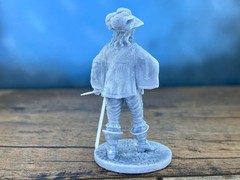 3D Printed musketeer resin soldiers Tabletop Collectible 80mm