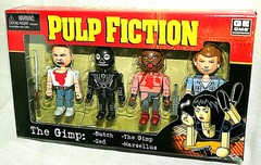 NECA 4 Mini Figure Set Pulp Fiction The Gimp New NOS Box 2004 Butch Zed Marsllus