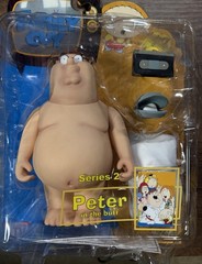 Family Guy Series 2 Peter Griffin In the Buff Action Figure Mezco New In Box