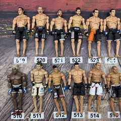 Huge Lot Jakks Pacific UFC Action Figures GSP Rampage BJ Penn Kimbo Hughes