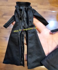 The Matrix Neo 1/12 Clothes Outfit Trench Coat Fit MEZ Action Figure Accessory