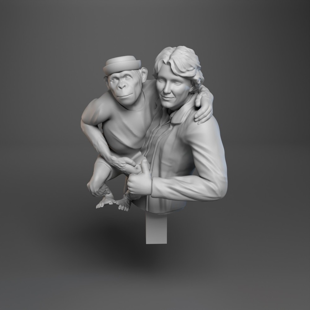 BJ and the Bear – 1 Piece Set – 3D printed ~ 1″ x 2″ for 1:16 Scale Model Truck