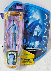 Avatar Jake Sully Action Figure 2009 Mattel w Webcam i-Tag & Instructions w/ Box