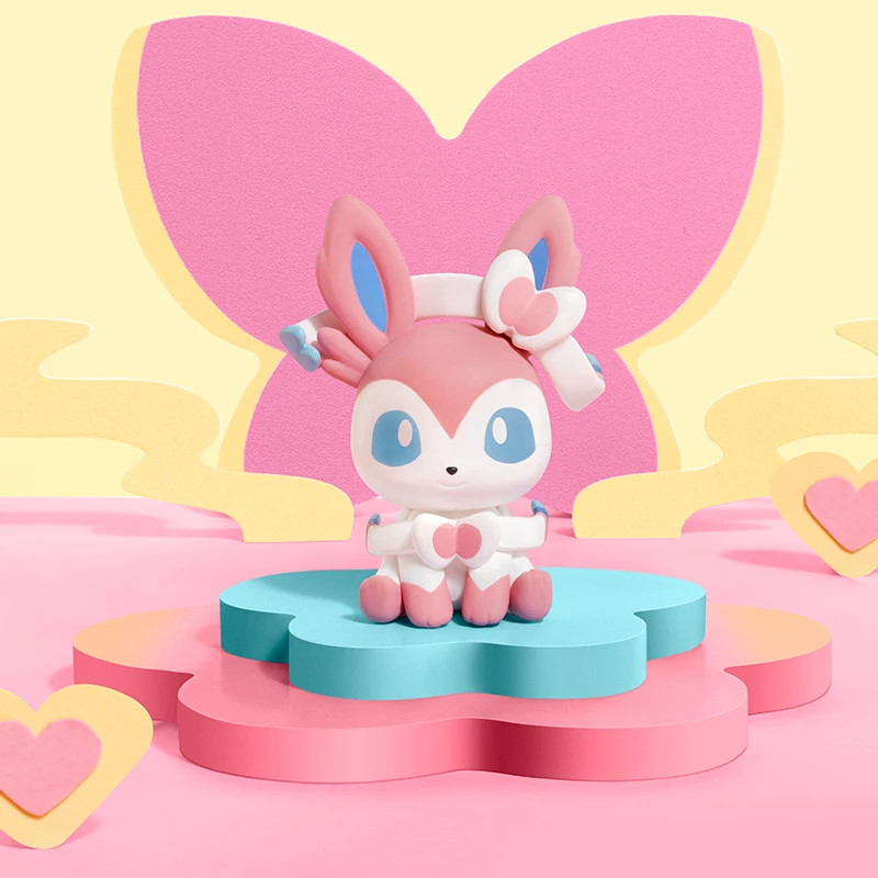 Pokemon Anime Poke Ball Action Figures Mini Dolls of Dragonite Sylveon Gengar Vu