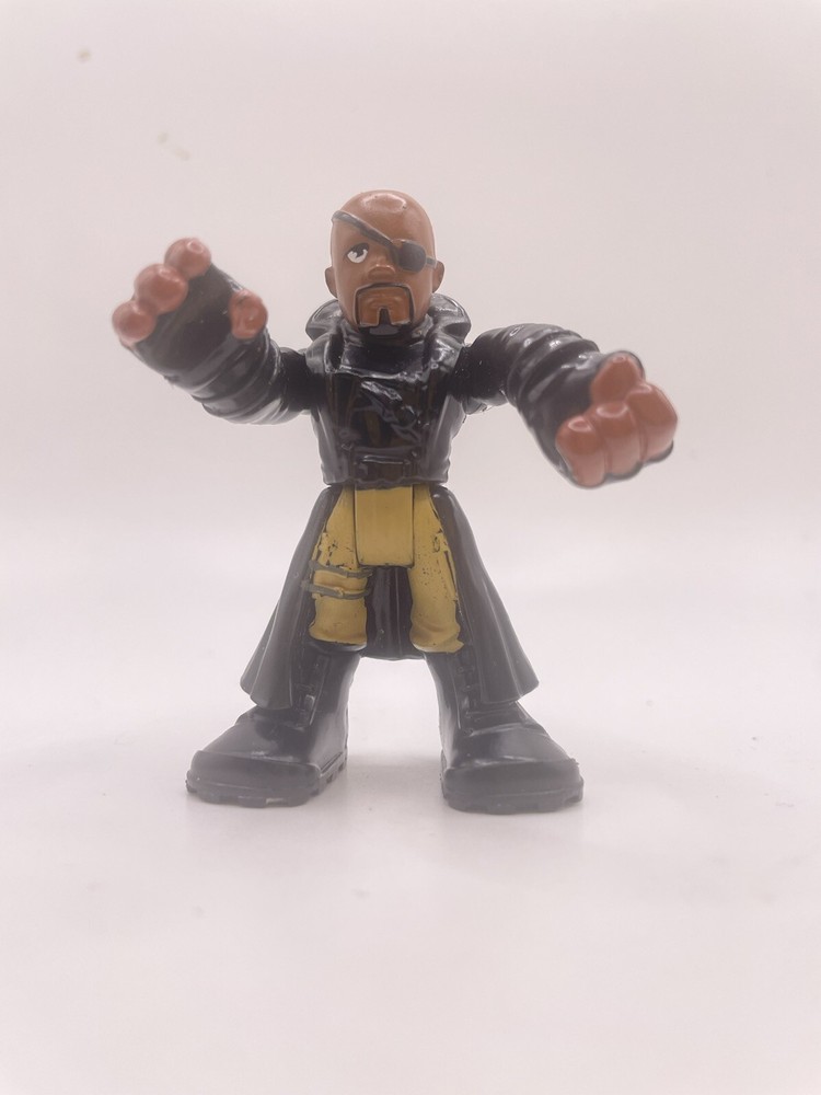 Nick Fury Marvel Super Hero Squad Playskool Hasbro Figure Samuel L Jackson