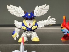 (7) BANDAI 2004 SD Mecha Gashapon Figures / SRW & Evangelion + Inserts!