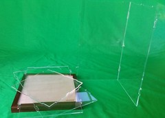 10 x 10 x 18 Display Case for Hot Toy Figures 1/6 Scale, Statue, Doll, LED Light