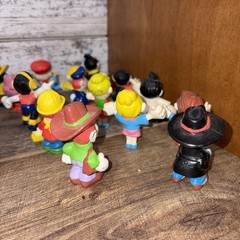 Vintage 1981 Mego Corp Clown Around PVC Figures 2″ Bundle Lot Of 25 w/ 10 Cards