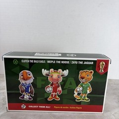 FIFA World Cup 2026 Mascot Action Figure Set Clutch Maple Zayu 3 Pack NIB