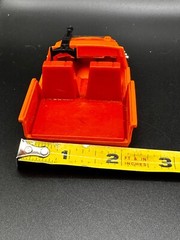 Vtg 1985 1980’s M.A.S.K. Orange Gator Hydroplane boat with gun accessory Kenner