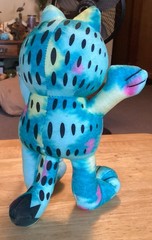 New Garfield Plush Blue Green Tie Dye Cat Soft Toy Stuffed Animal 9″ NWT