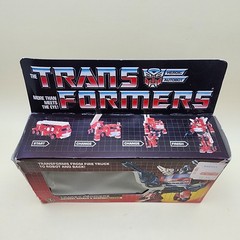 TRANSFORMERS G1 (Vintage 1985) INFERNO Fire Truck w ACCESSORIES & BOX