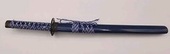 Blue Japanese Metal Katana Samurai Sword With Sheath Model 13.5″