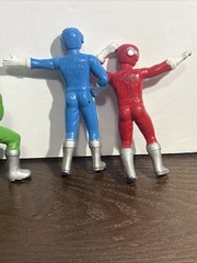 VTG Super Robotic Rangers Yellow Black Red Green Action Figures Lot Of 15