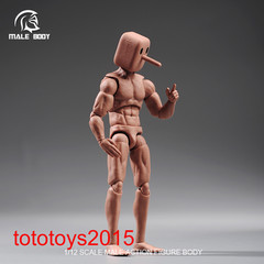 US Notaman 1/12 Flexible Strong Muscular Square Head 16.5cm Figure Body Doll Toy