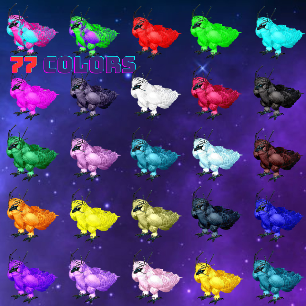 Snow Owl TOP STATS 77 Colors Ark Survival Ascended ASA PVE (PC/Xbox/PS）